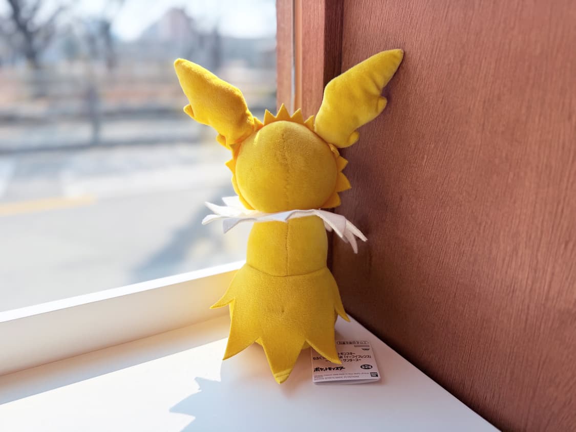 일본 반다이 포켓몬 쥬피썬더 봉제인형 25cm 상품이미지3