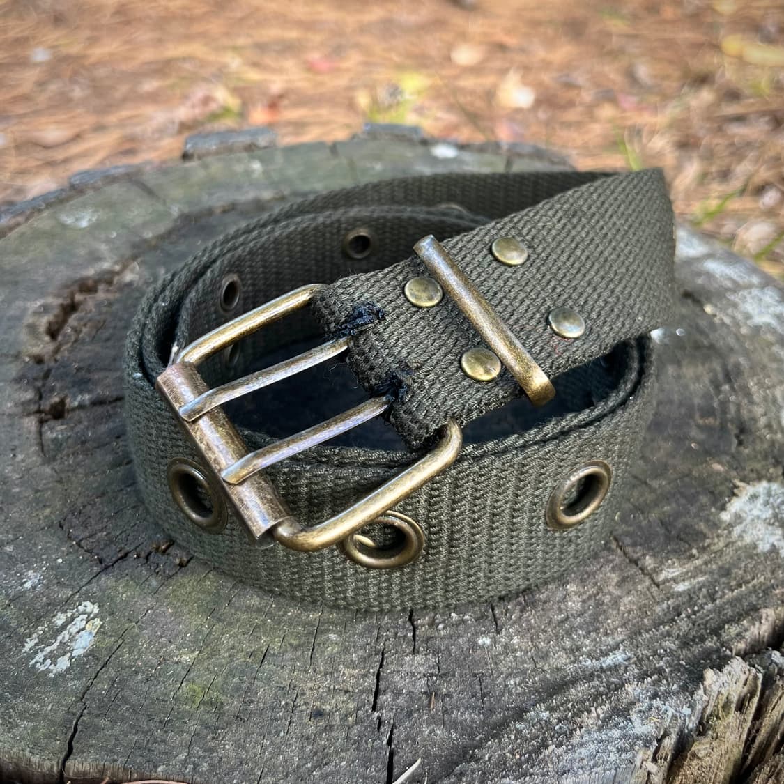 더블핀 롤러 버클 웹 벨트 상품이미지1