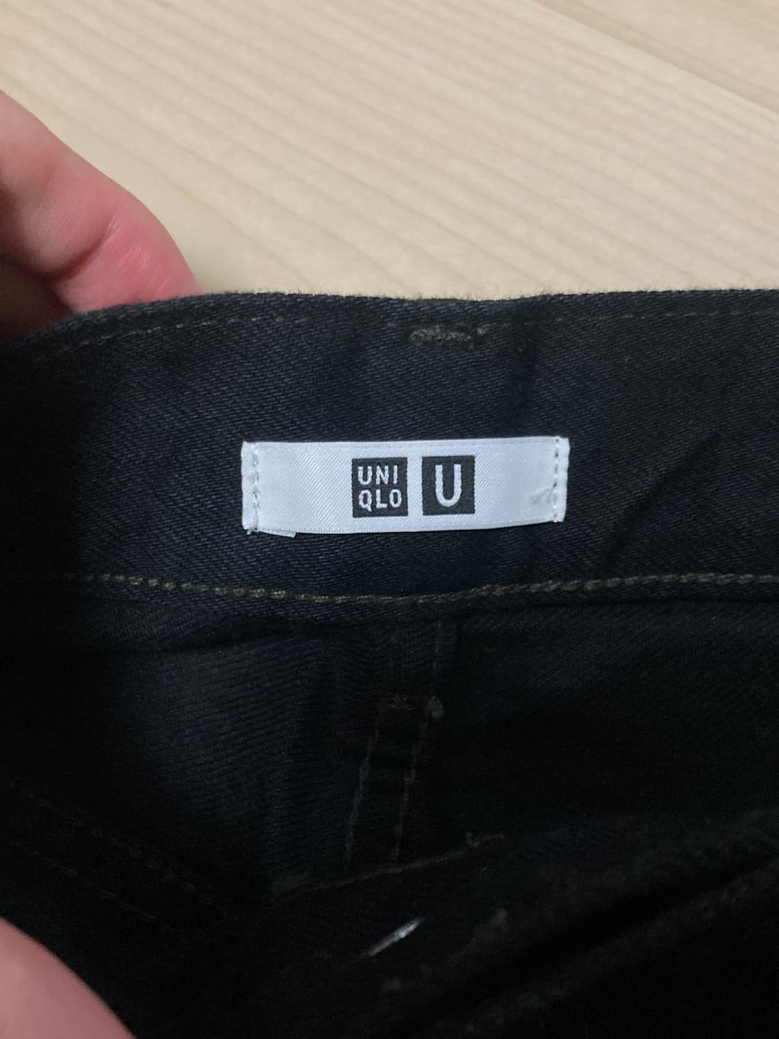 [32]유니클로 U 와이드핏 컬러진 블랙 상품이미지3