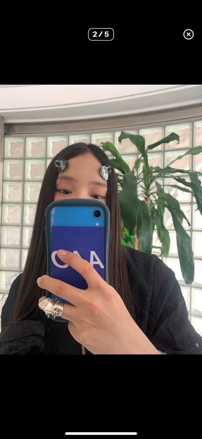 black 피크 헤어핀 4개 세트 상품이미지2