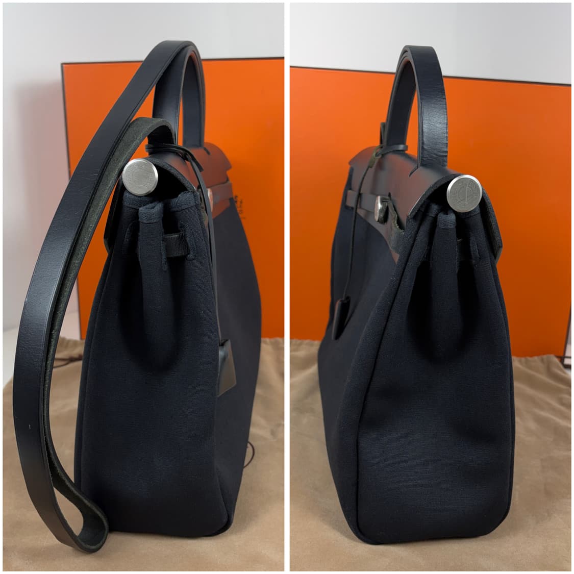 에르메스 에르백31 숄더백 캔버스 블랙 상품이미지6