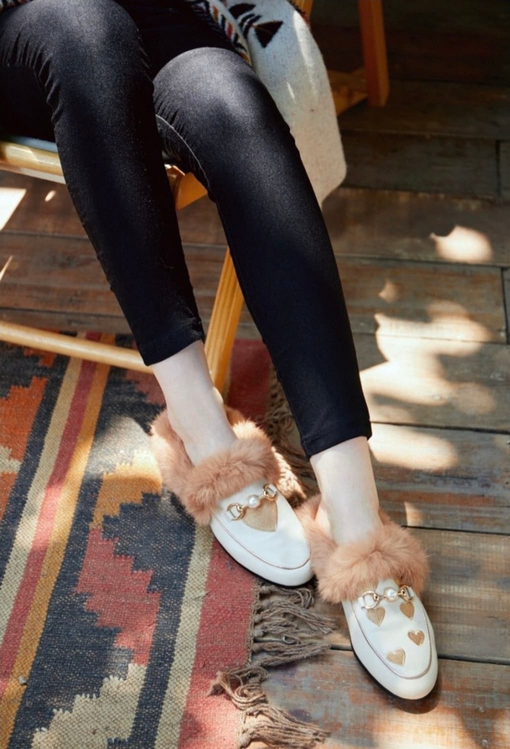 어그 여성 겨울슬리퍼 뮬슬리퍼 235~240 퍼 뮬로퍼 HD24 상품이미지9