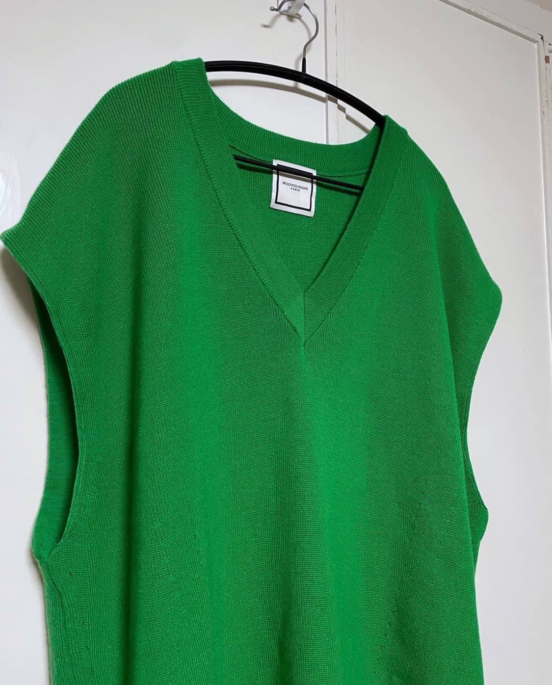 우영미 22ss 그린 니트베스트 48 상품이미지5