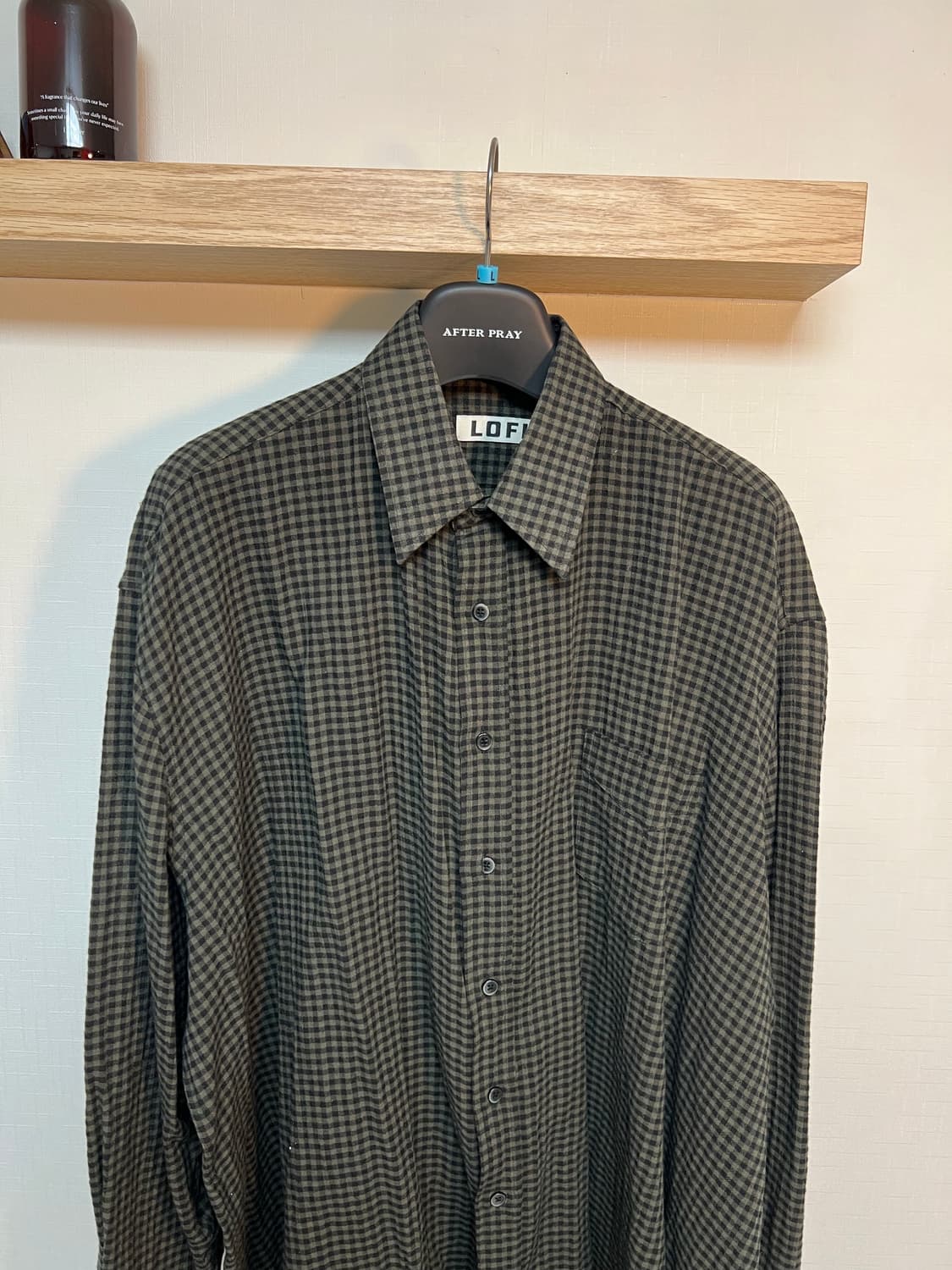 로파이 깅엄체크 셔츠 상품이미지3