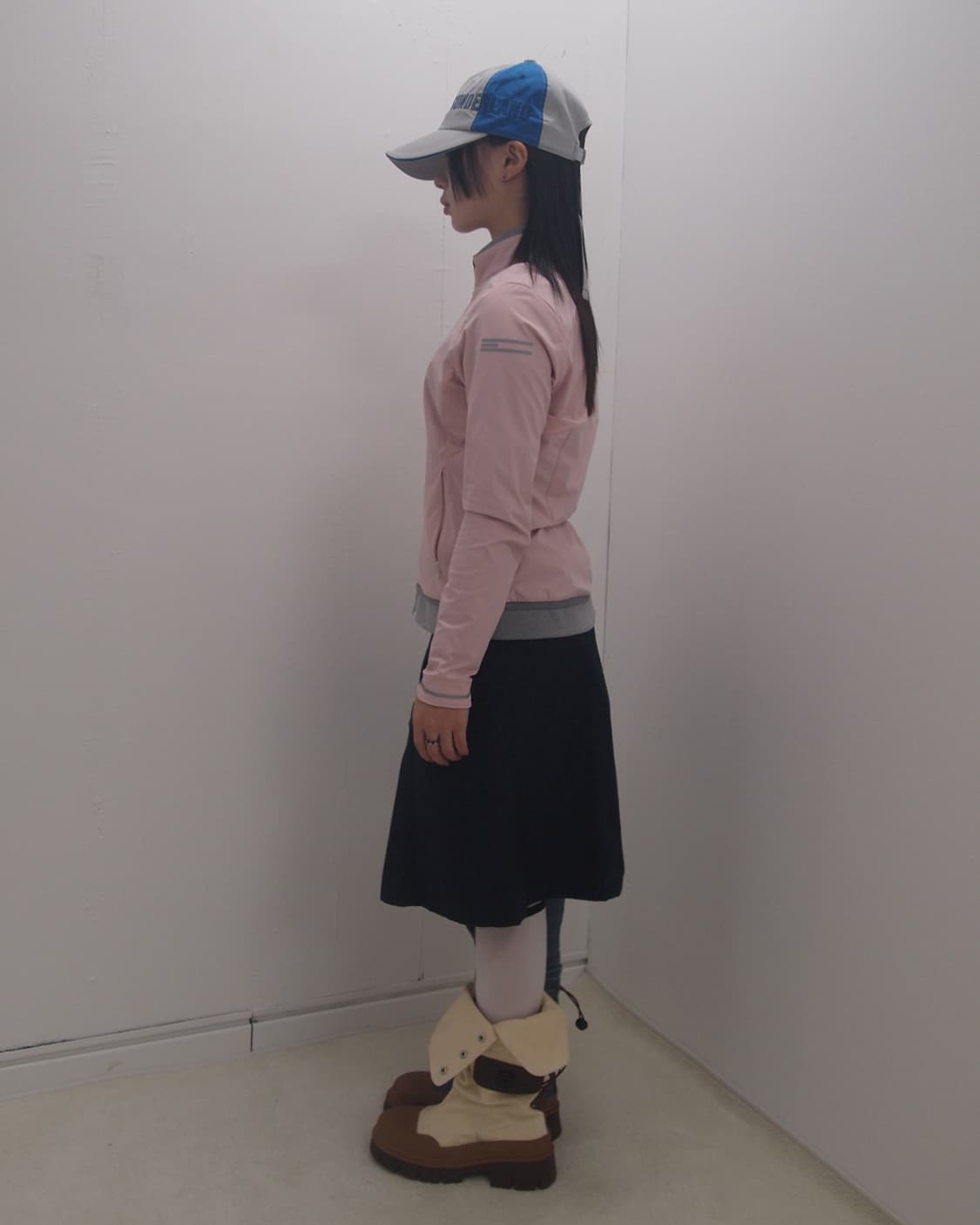 Eider baby pink&grey mix jersey zip-up 상품이미지4