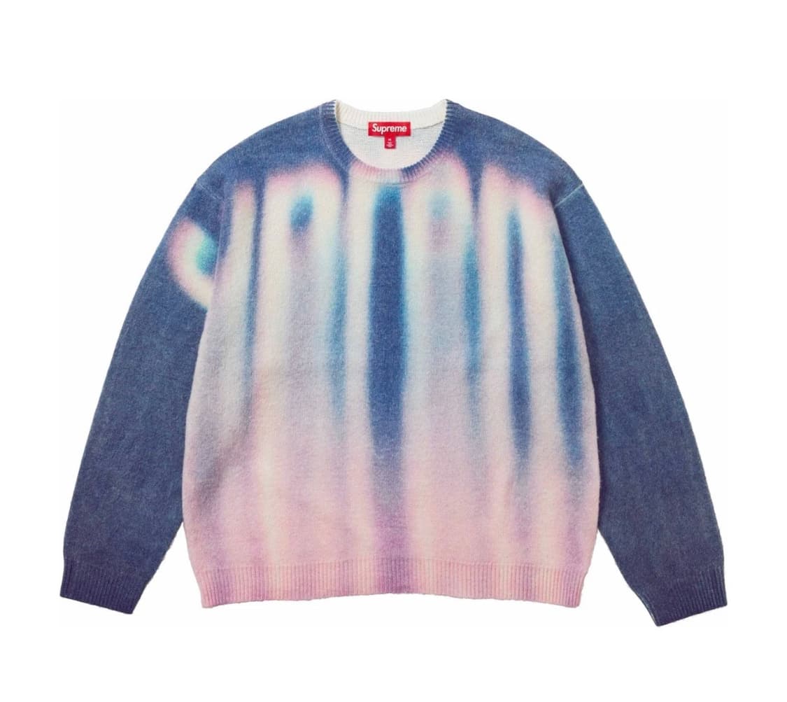 [L]슈프림 블러드 로고 스웨터 블루 -23FW 상품이미지1