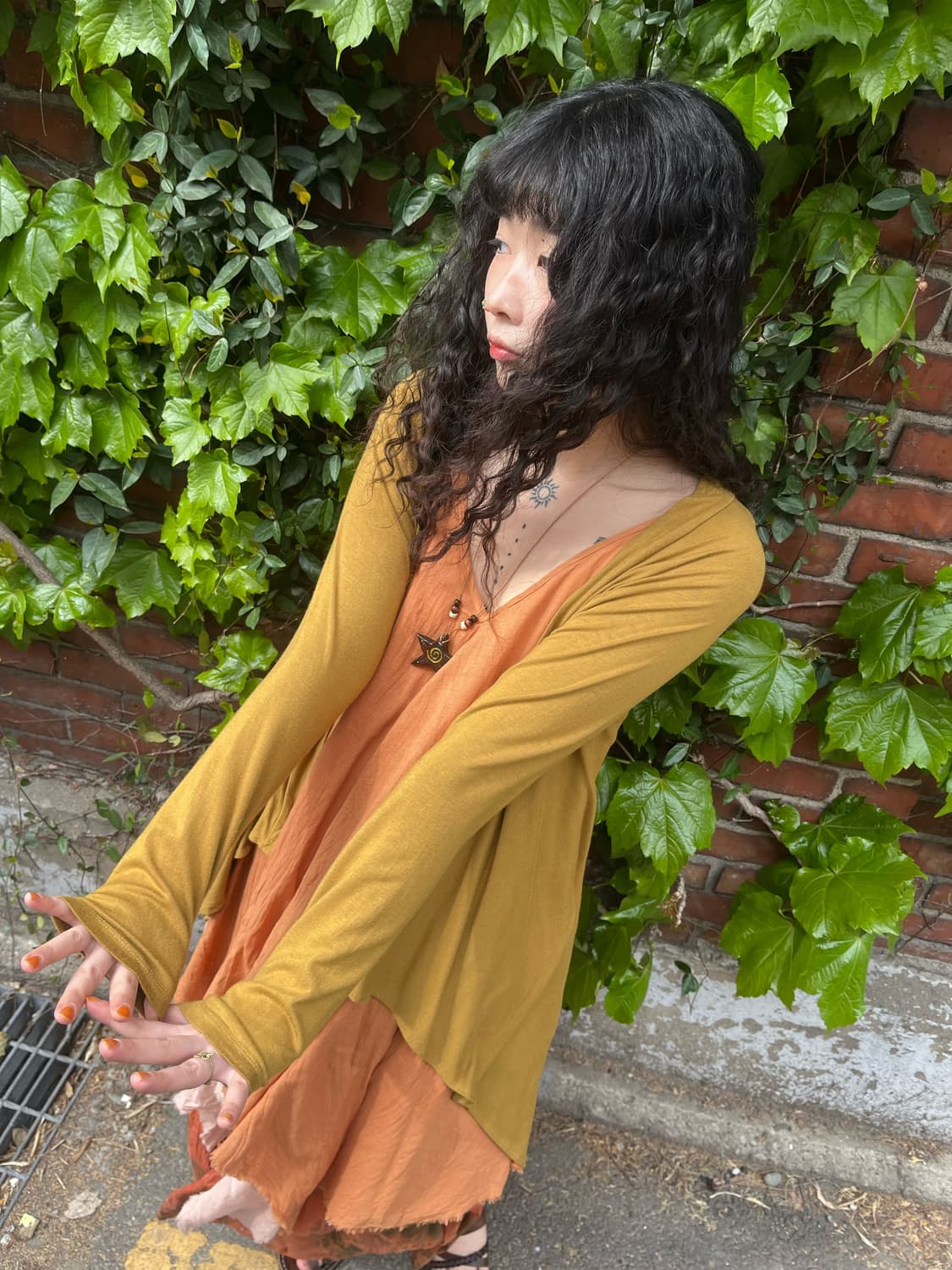 보헤미안 히피 언발 가디건 상품이미지3