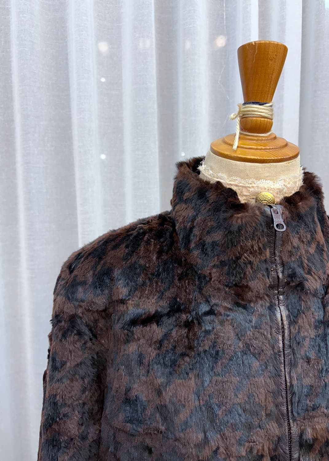 하운드체크 퍼자켓 상품이미지5