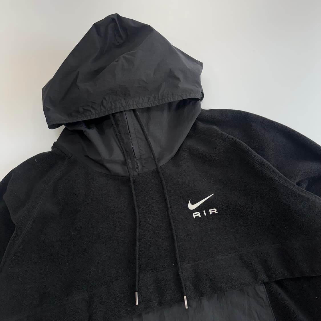 Nike 나이키 에어 후리스 블랙 아노락 하이넥 후드티 상품이미지4