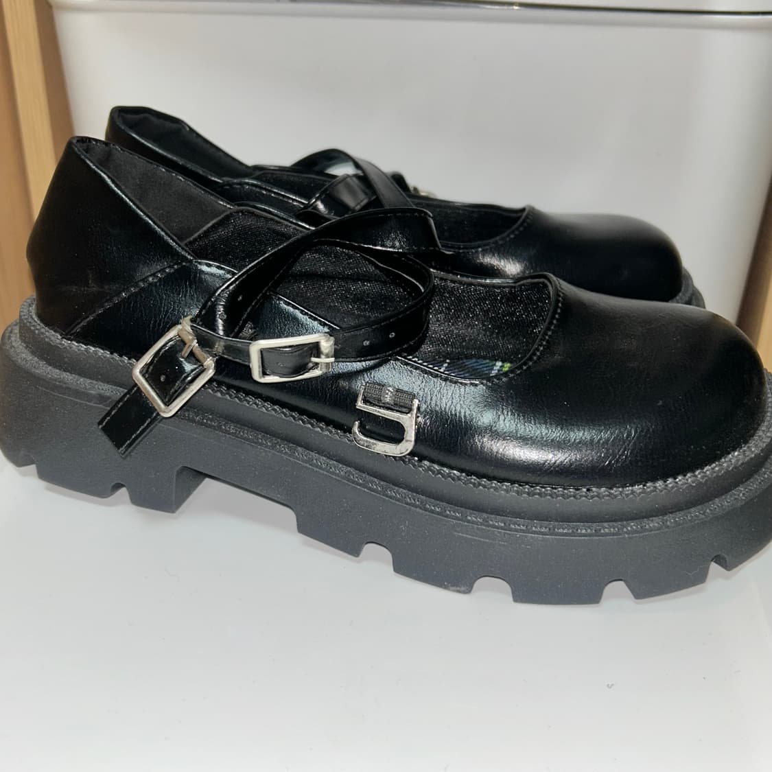 새제품) 청키 플랫폼 메리제인 상품이미지2