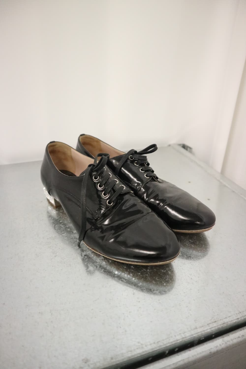 Miu Miu crystal derby shoes 상품이미지1