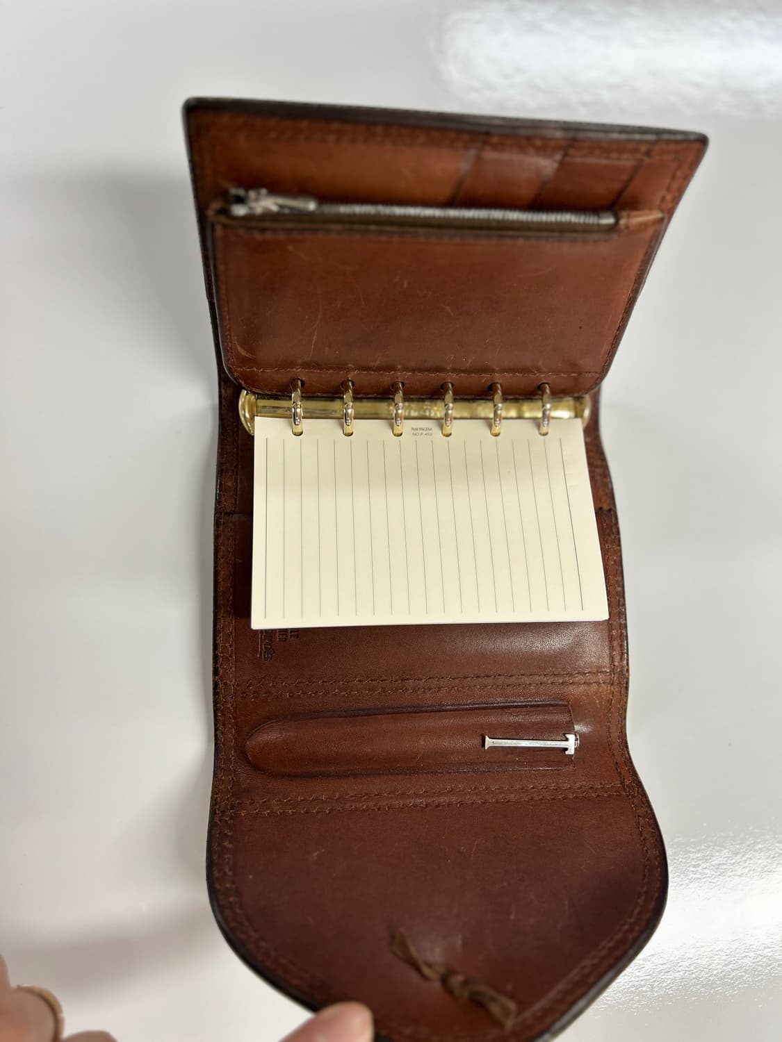 GOROS 올드고로스 새들레더 더블콘초 다이어리 상품이미지7