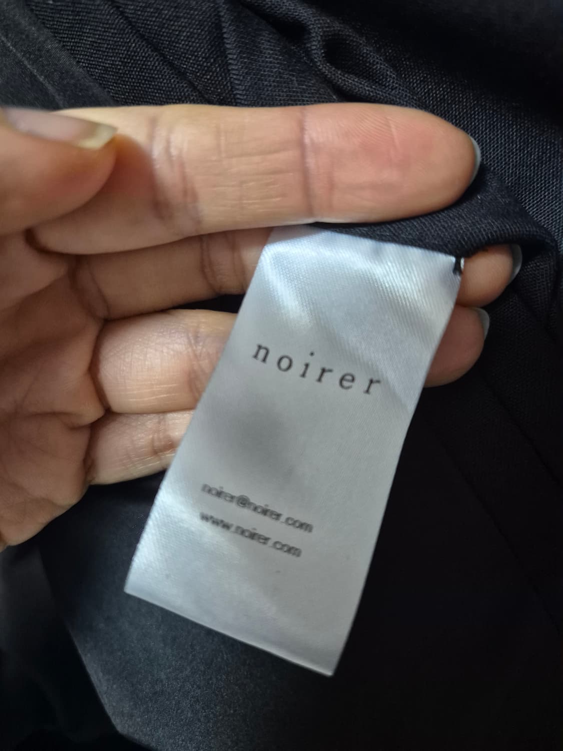 노이어 패디드 울 크롭 블루종 50 블랙 상품이미지8