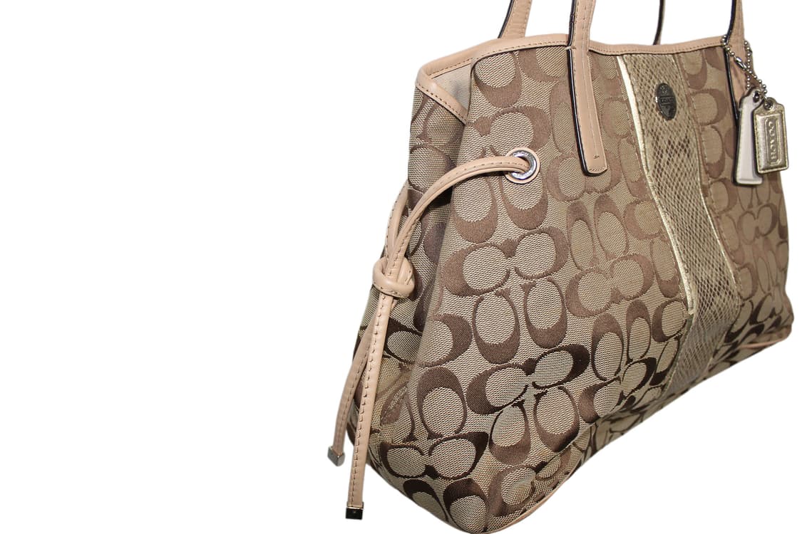 2000s Y2K COACH 코치 파이톤 토트백 상품이미지3