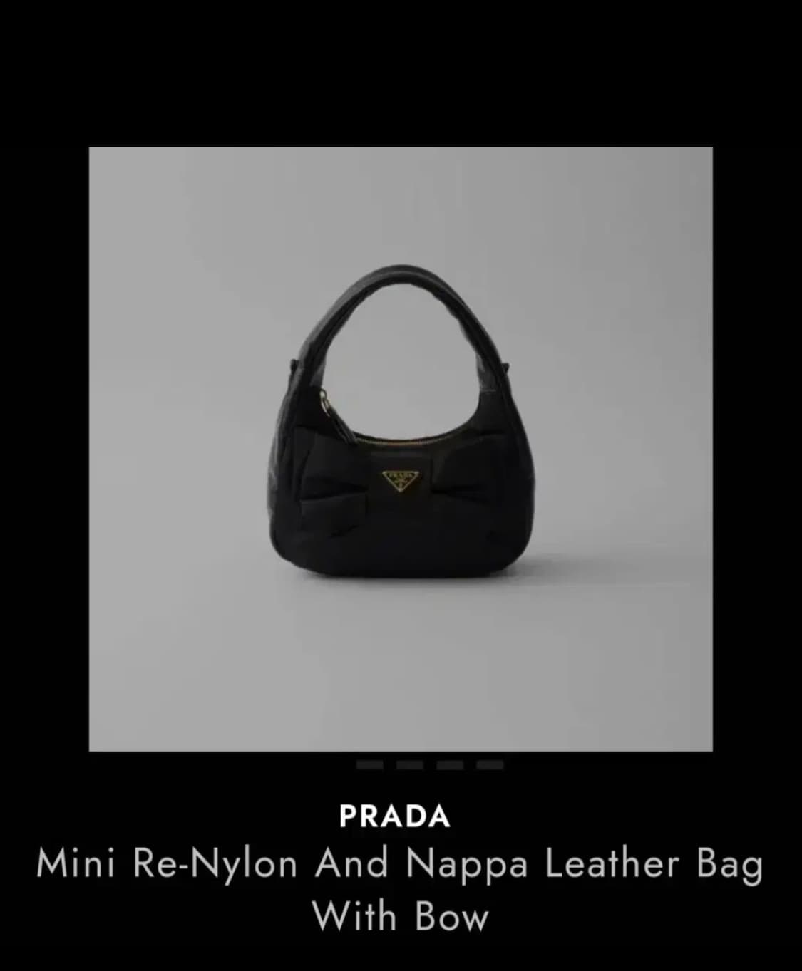 [정품,새상품,300만원대] 프라다 리나일론 나파 레더 호보백🖤 상품이미지2