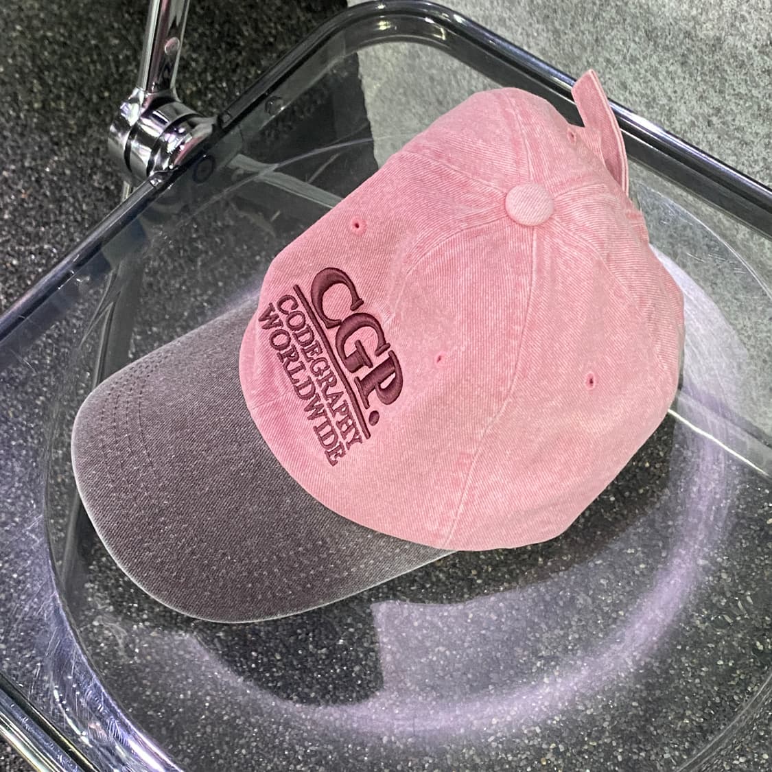 코드그라피 빅로고 피그먼트 볼캡 B3446 상품이미지3