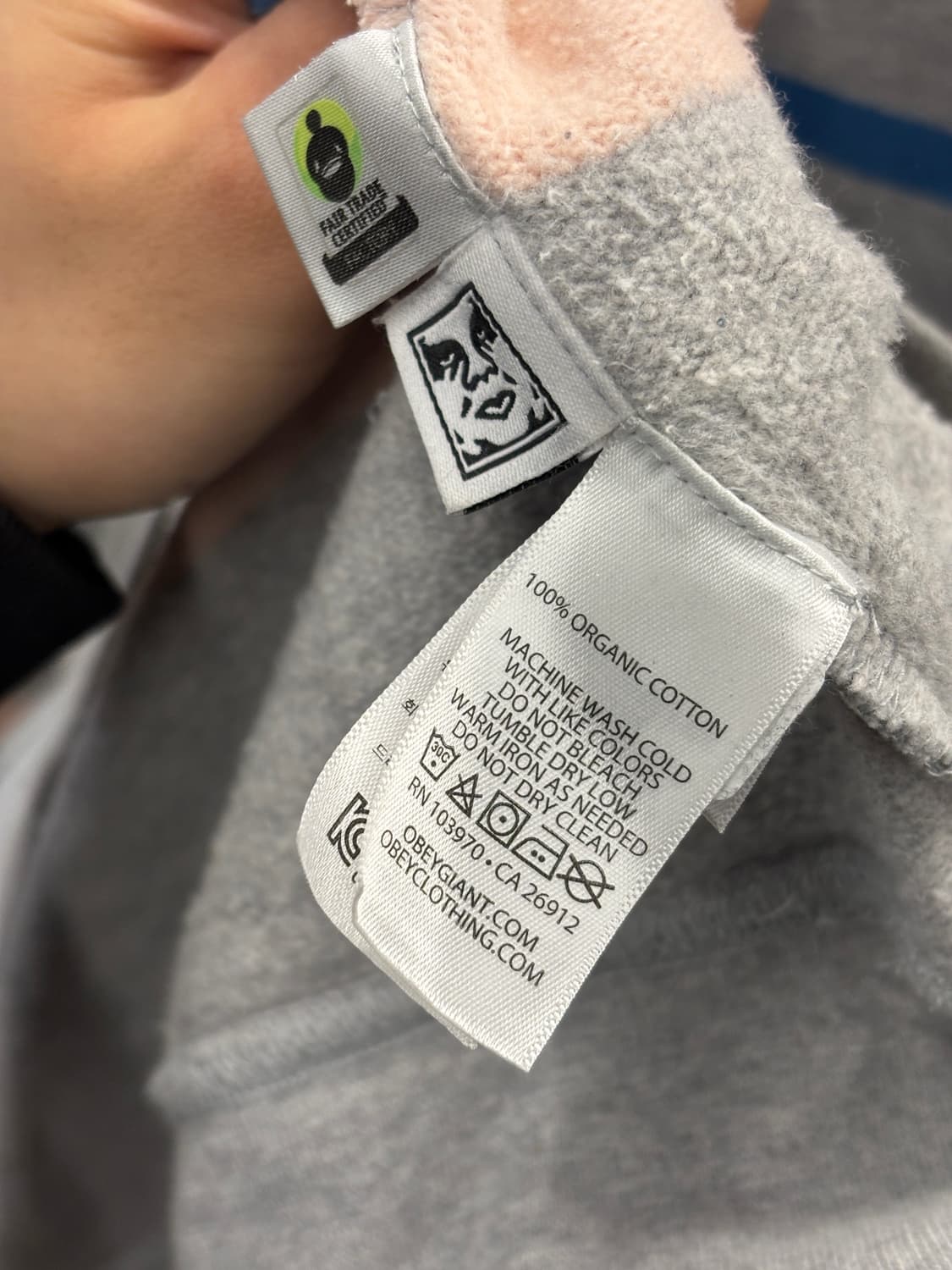 오베이 스트라이프 긴팔 카라티 그레이 2XL 상품이미지5