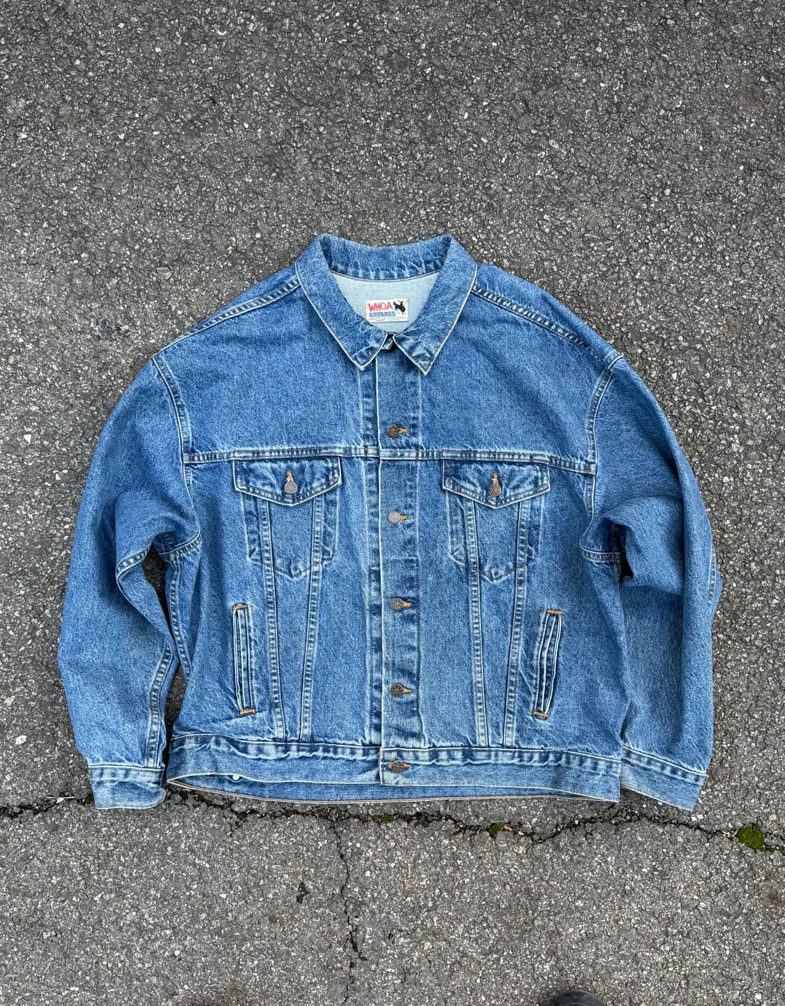 🇺🇸90s Made in USA 엠보싱 데님 자켓 상품이미지2