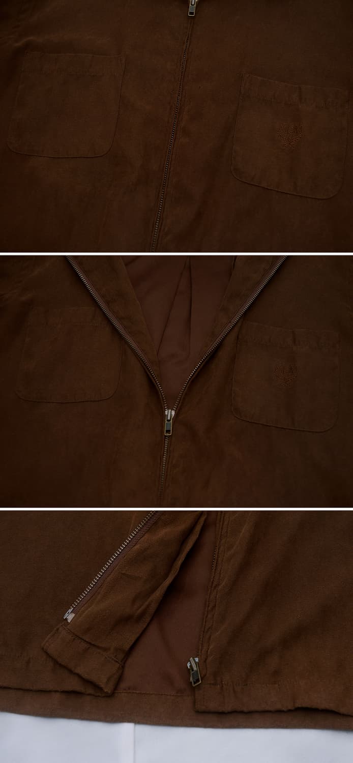 MCM 오리지널 벨벳 스웨이드 집업 셔츠 자켓 (95-100) 상품이미지6