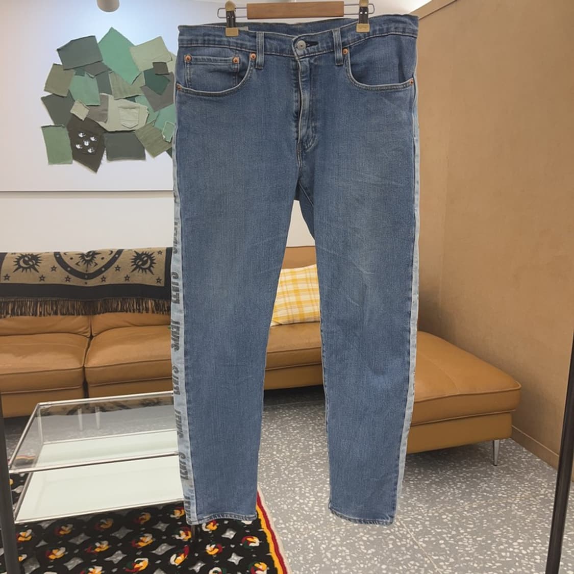 리바이스 HI-BALL 레트로 사이드로고 데님팬츠 34인치 C07143 상품이미지3