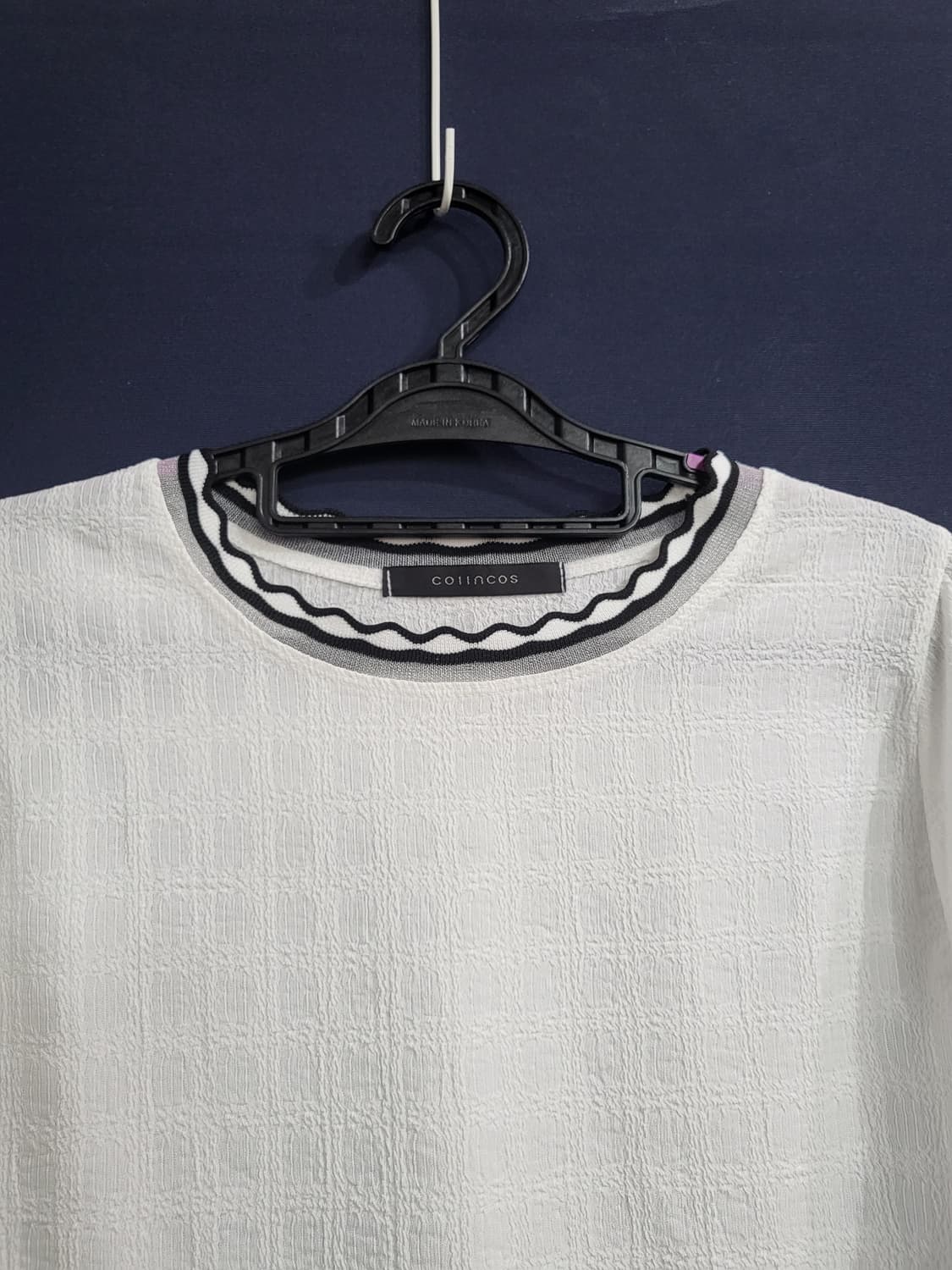 colincos시어서커 물결 블라우스(새상품) 상품이미지2