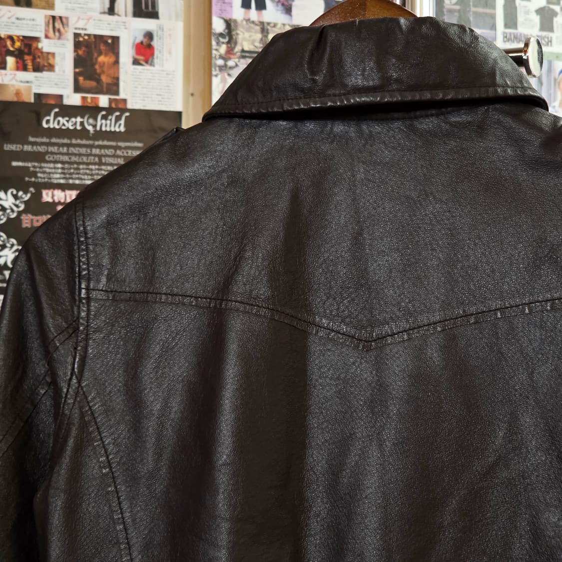 JPN 돈피 브라운 레더 자켓 상품이미지6