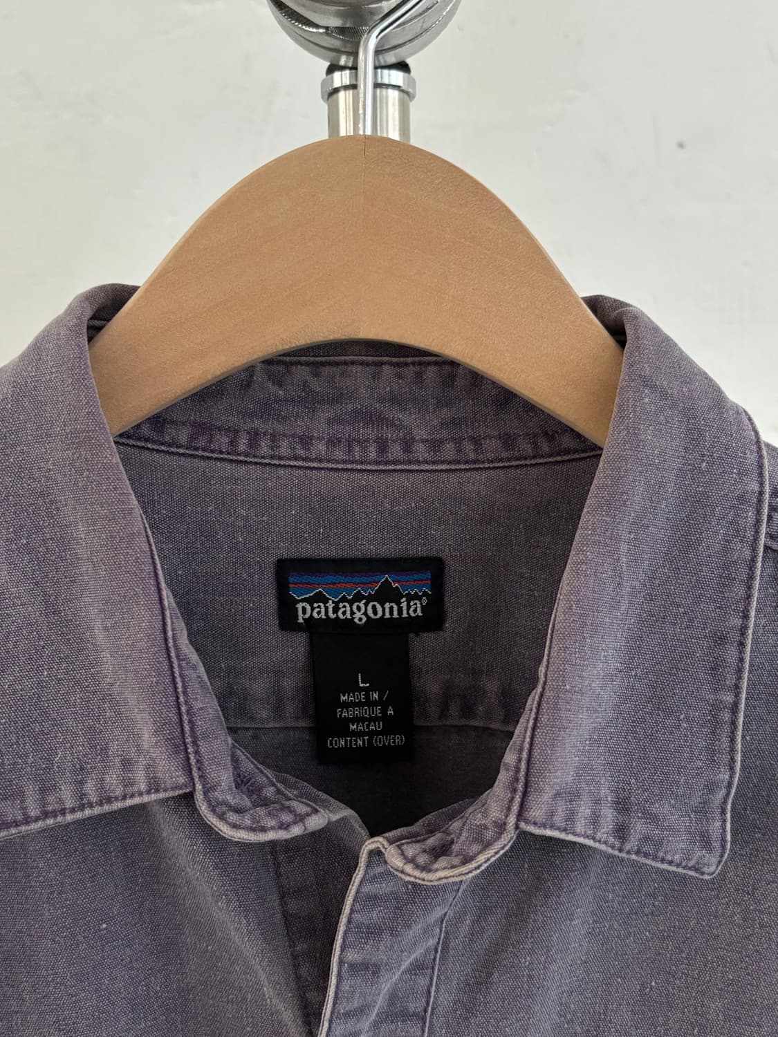 Patagonia 파타고니아 94‘s 퍼플 캔버스 코튼 셔츠  상품이미지3