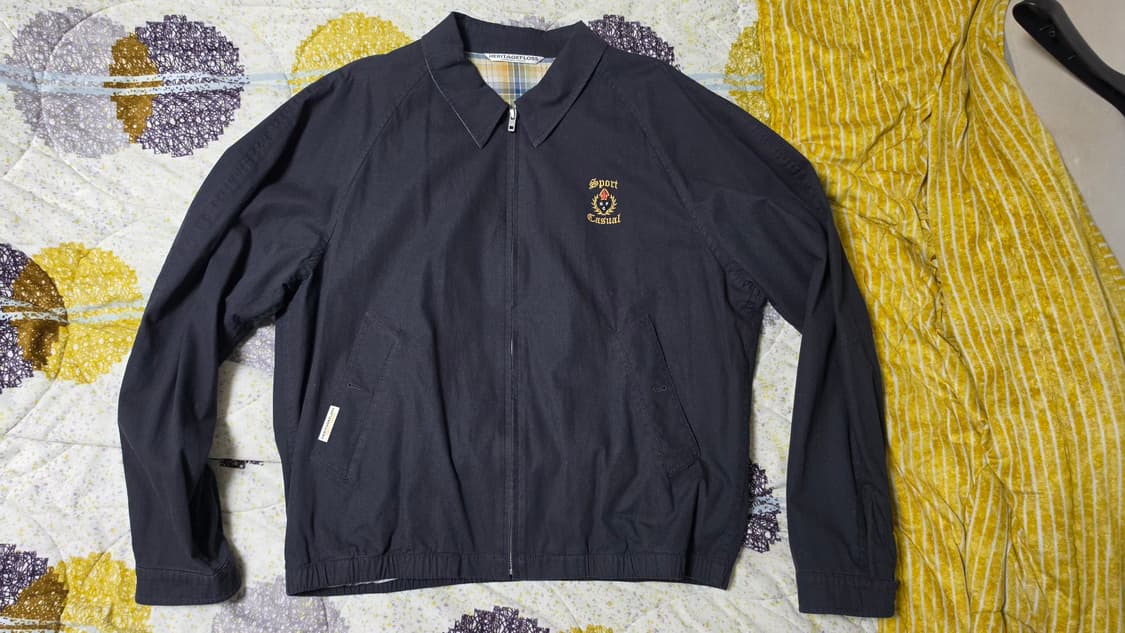 헤리티지플러스 크레스트 블루종 재킷 네이비 L 사이즈 판매 상품이미지2