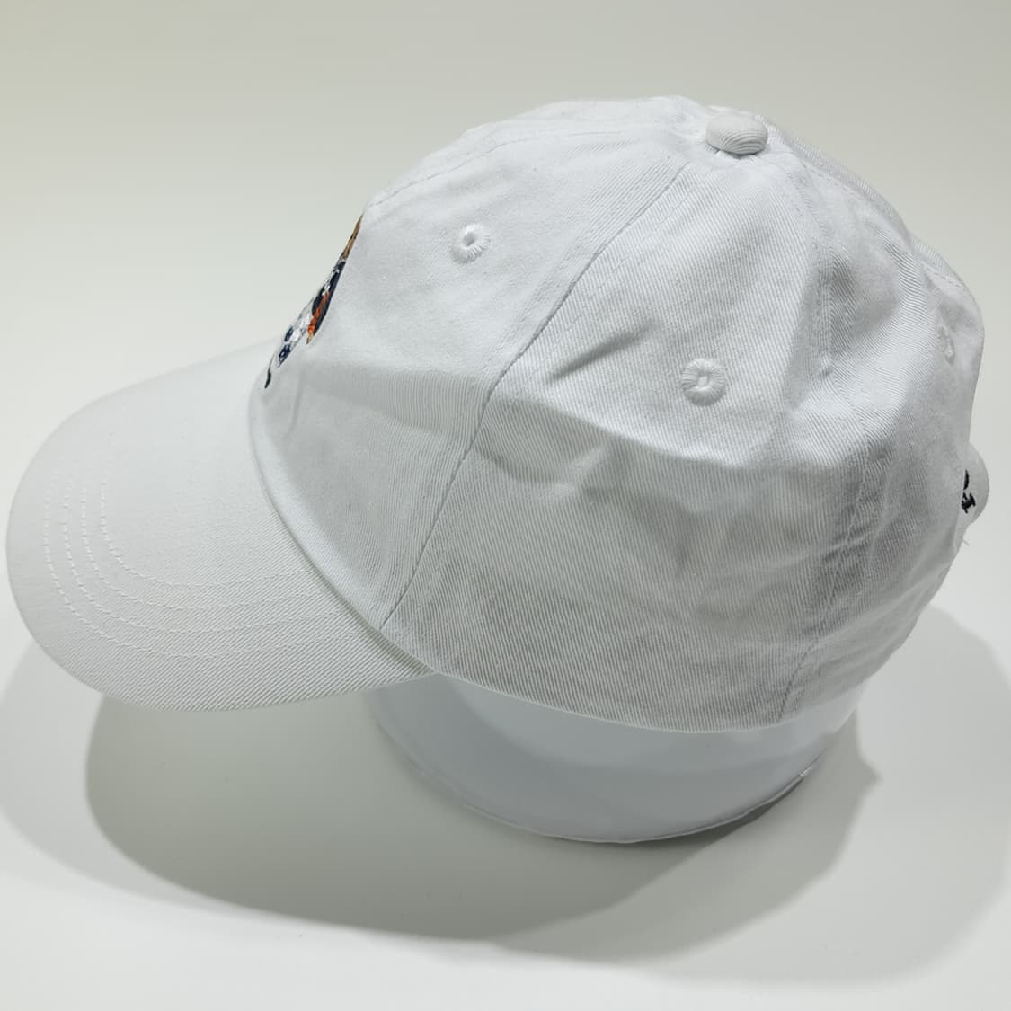 CL248 폴로 코튼 폴로베어자수 화이트 볼캡 모자 상품이미지4