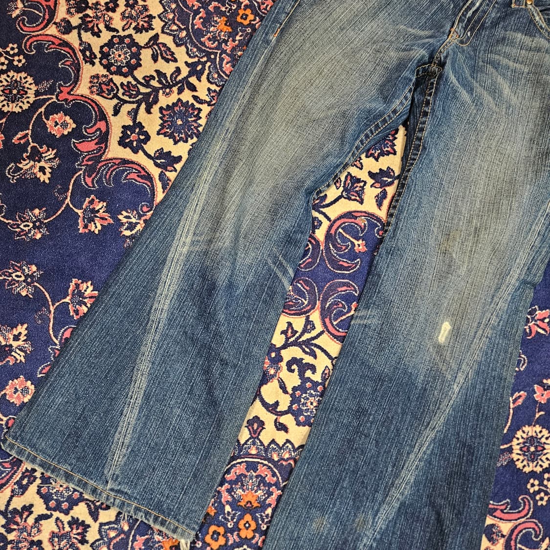 트루릴리전 00's 조이 니들 워크 부츠컷 팬츠 34 size 상품이미지5