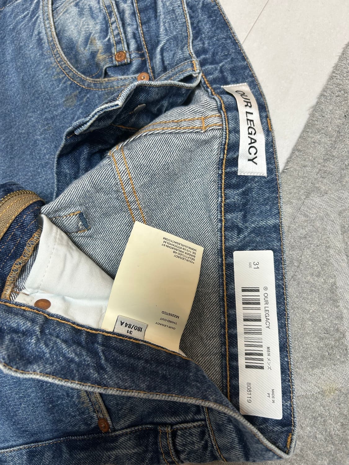 25ss ourlegacy 써드컷 데드라인워시 상품이미지7