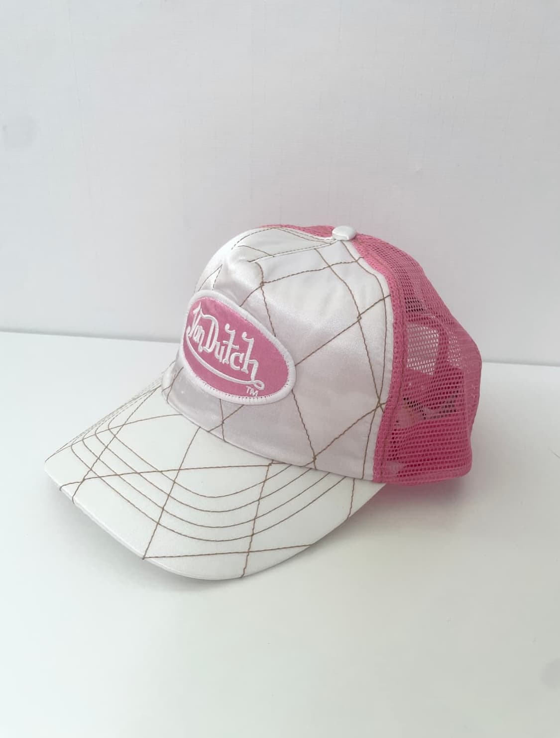본더치 매쉬 핑크 볼캡 상품이미지1