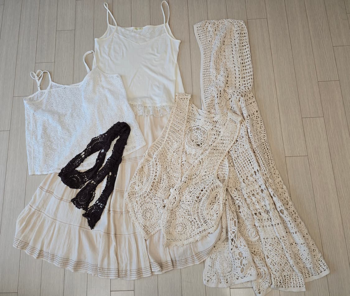 일본빈티지 아이보리 셋업 6pc 상품이미지3