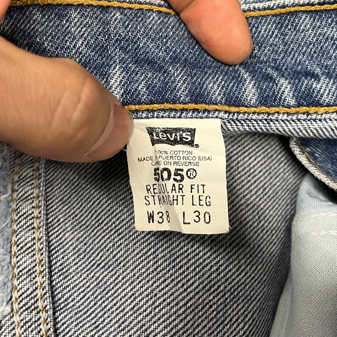 90s USA Levis505 오렌지탭 (37“) 상품이미지6