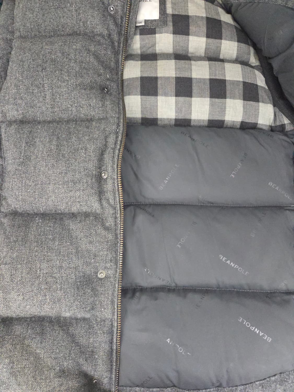 빈폴 맨즈 울혼방 덕다운 패딩 조끼 상품이미지6