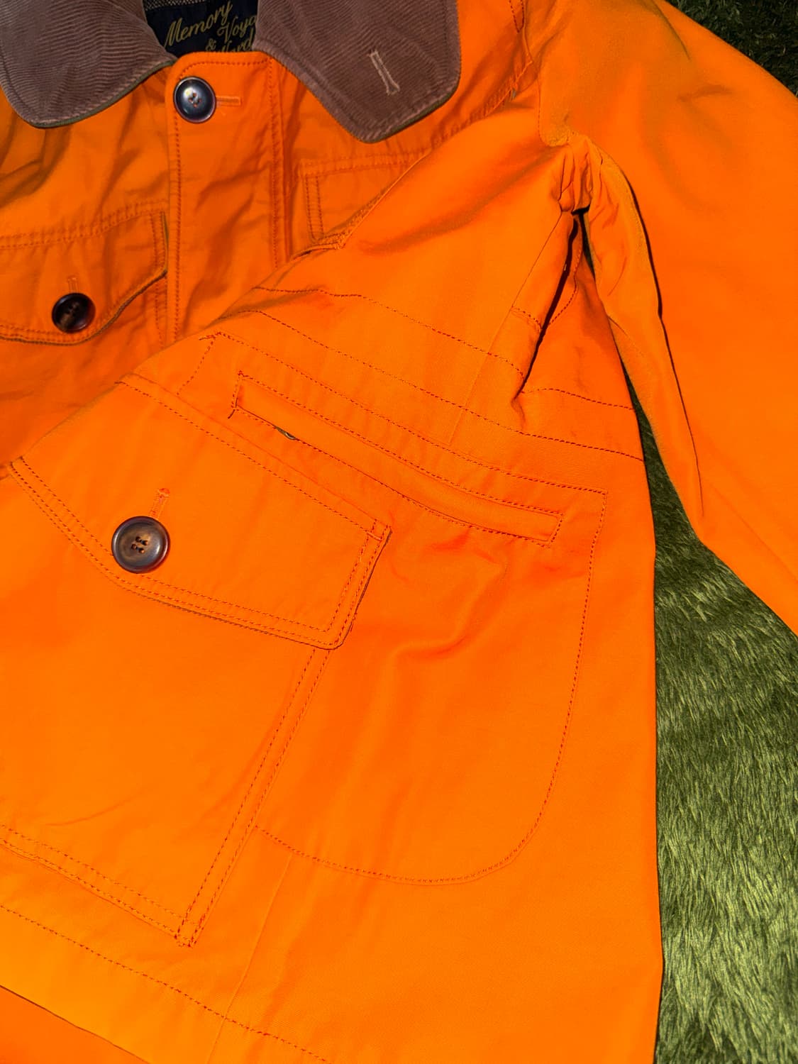 [38] 커스텀멜로우 MVW 코듀로이 칼라 헌팅 자켓 오렌지 상품이미지3