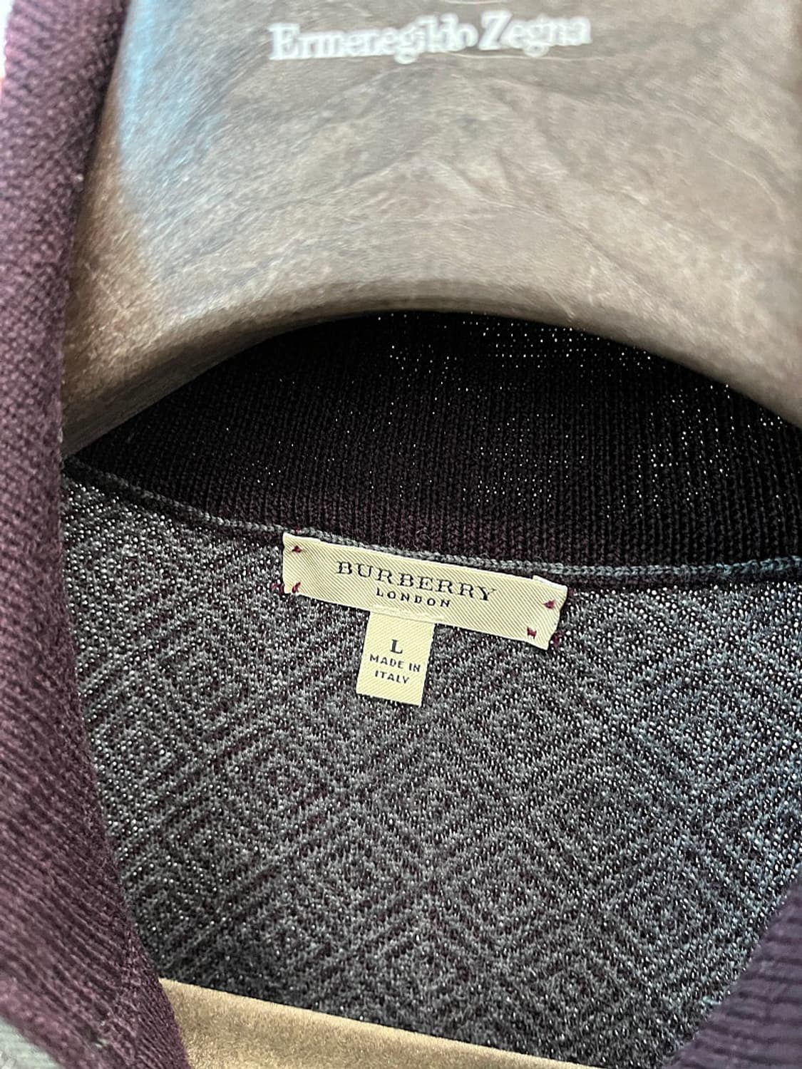 105) 버버리 이태리 반집업 니트  상품이미지7