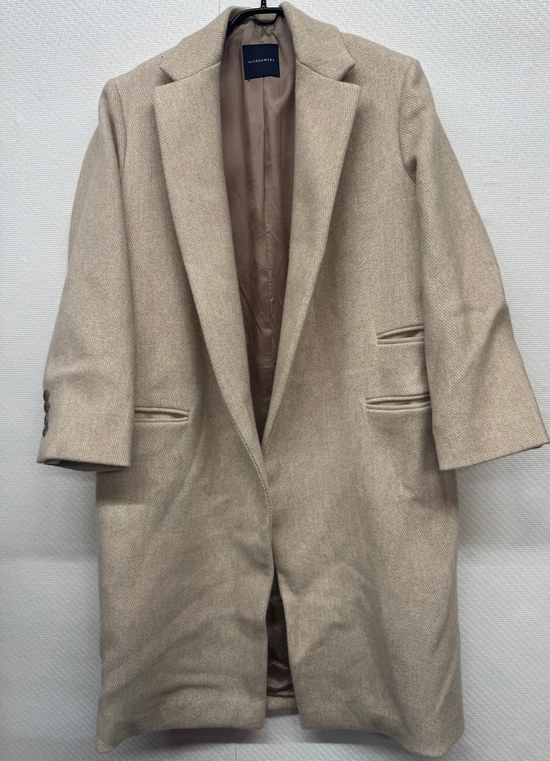 한섬 더 캐시미어 울혼방 헤링본 코트 M 상품이미지1