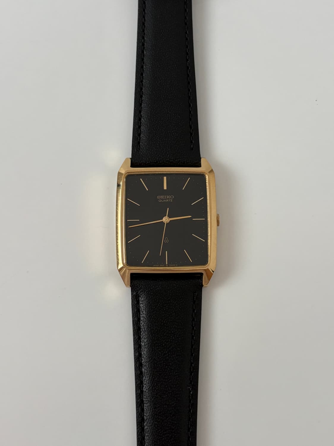 80s chariot black dial gold square quart 상품이미지4