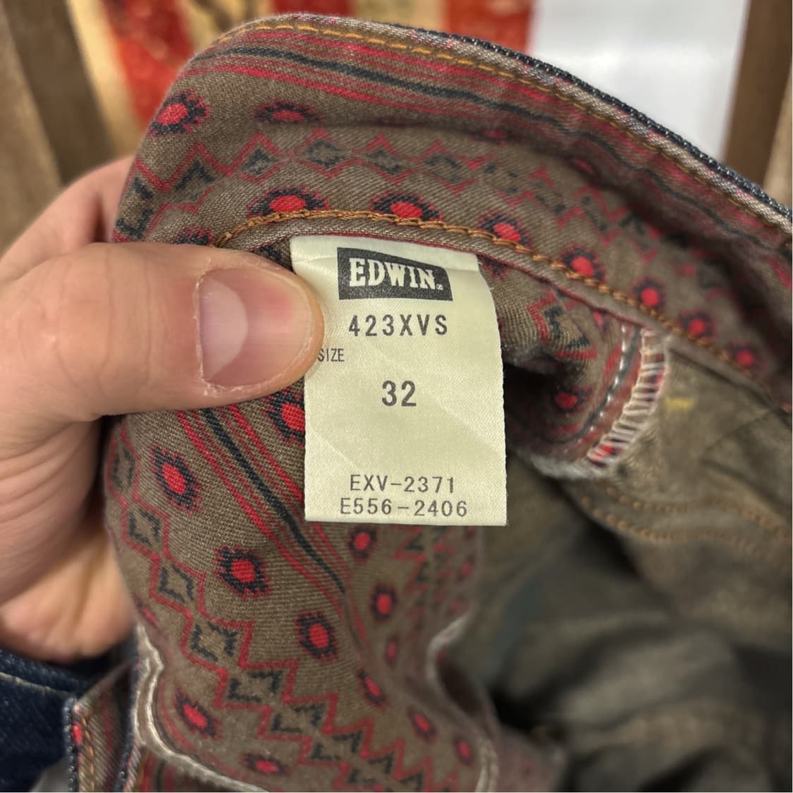 00s 에드윈 사우스웨스턴 무드 콘초버튼 커스텀 데님팬츠 N631 상품이미지9