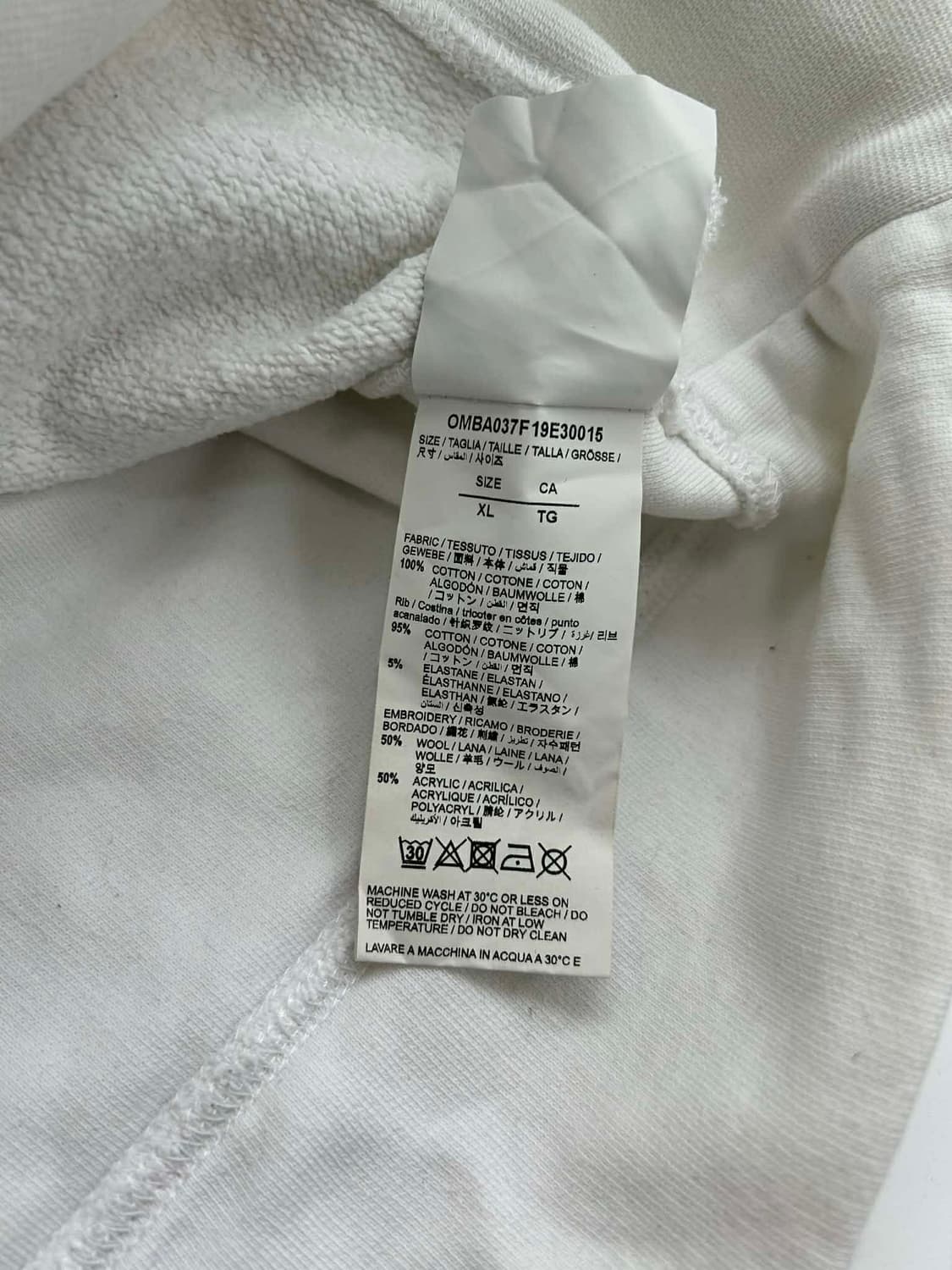 [XL] 오프화이트 20FW 앱스트랙트 화이트 크루넥 스웻셔츠 맨투맨 상품이미지4