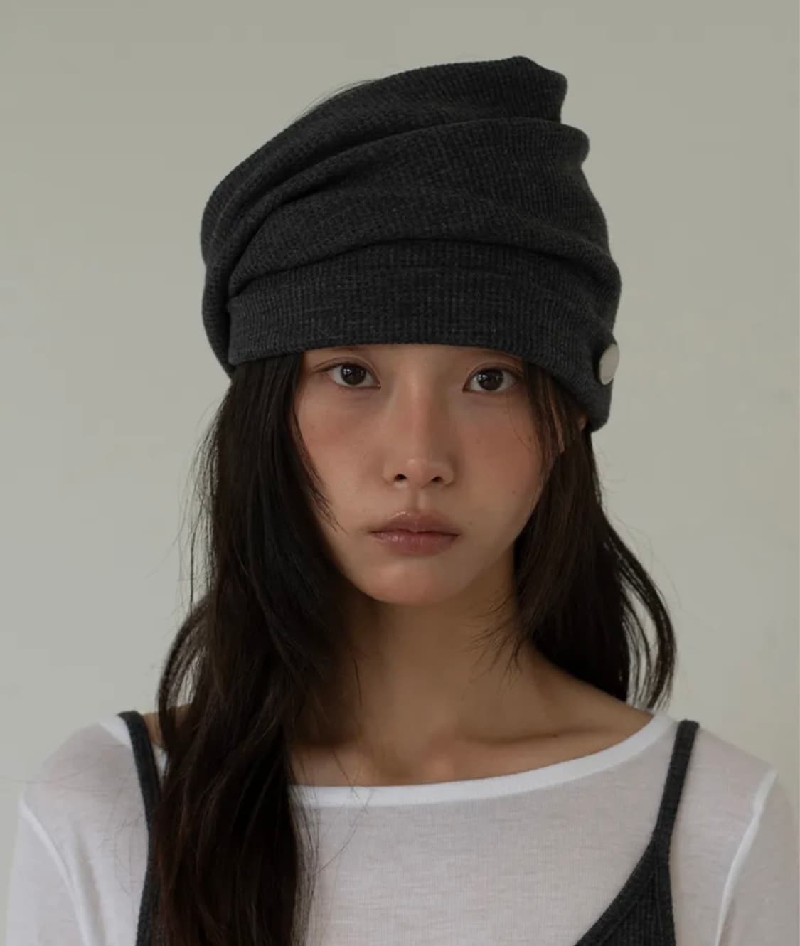 온스카 헤어밴드 비니 차콜 상품이미지1