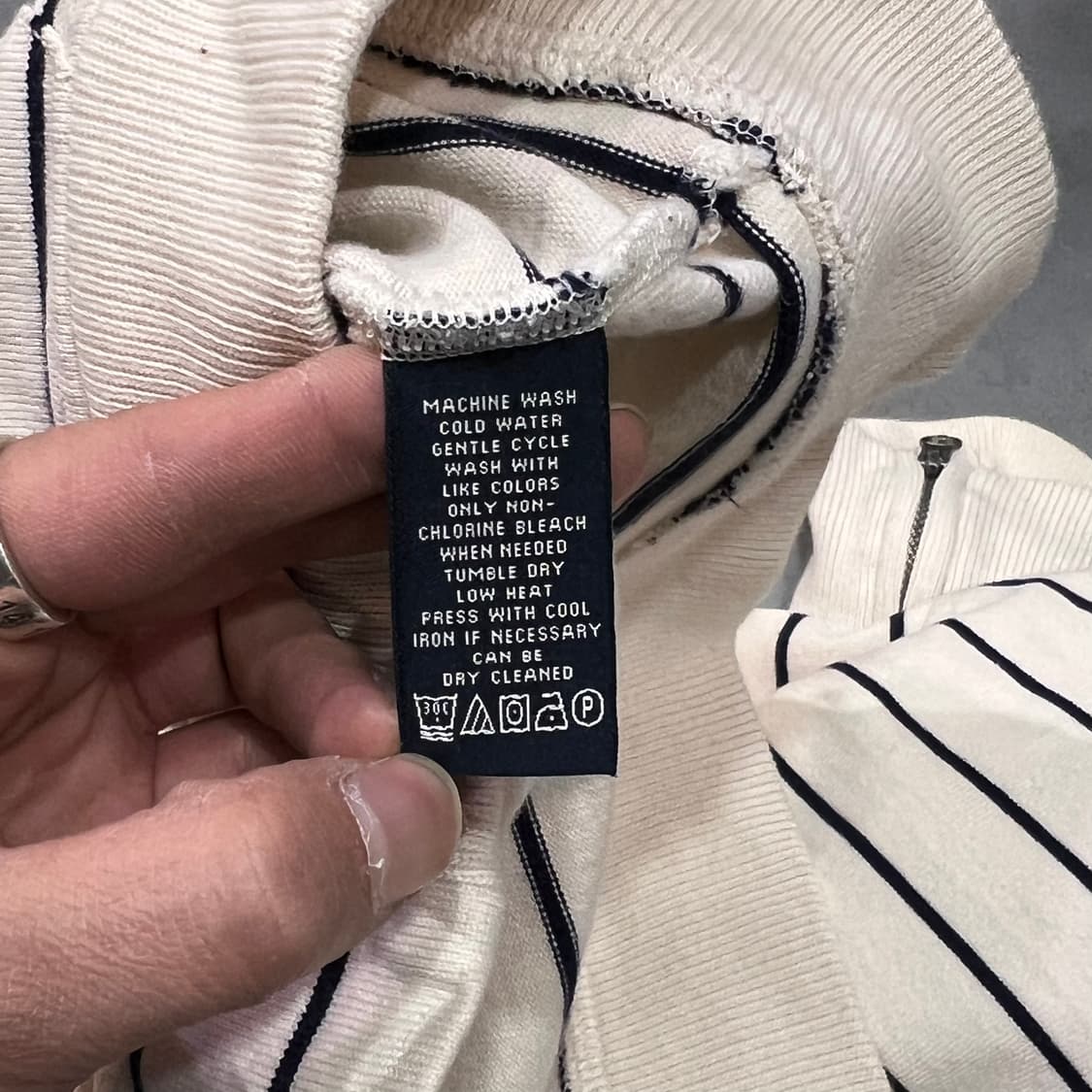  폴로진스 하이넥 스트라이프 집업 y14965 상품이미지7