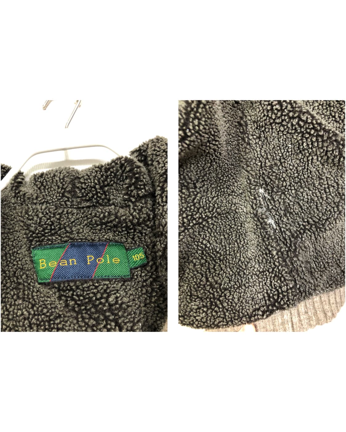 빈폴 여성 두툼한 양털 퀼팅 안감 니트 후드집업 _ 코코아 상품이미지10