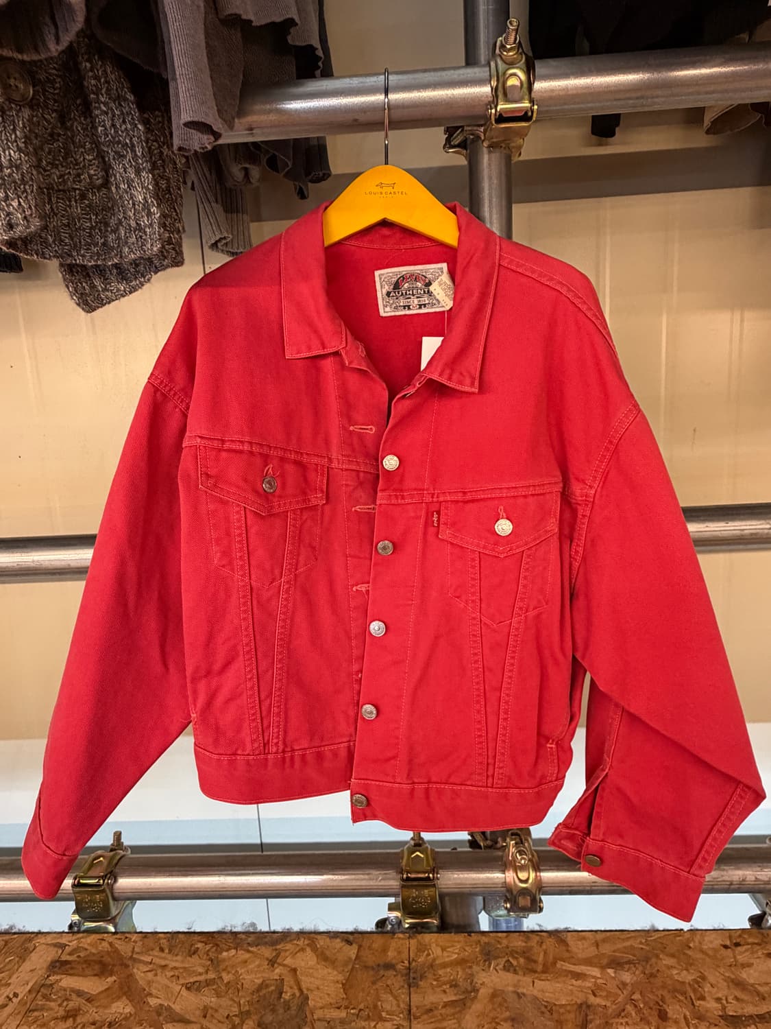 리바이스 데님 트라커 자켓 레드 상품이미지1