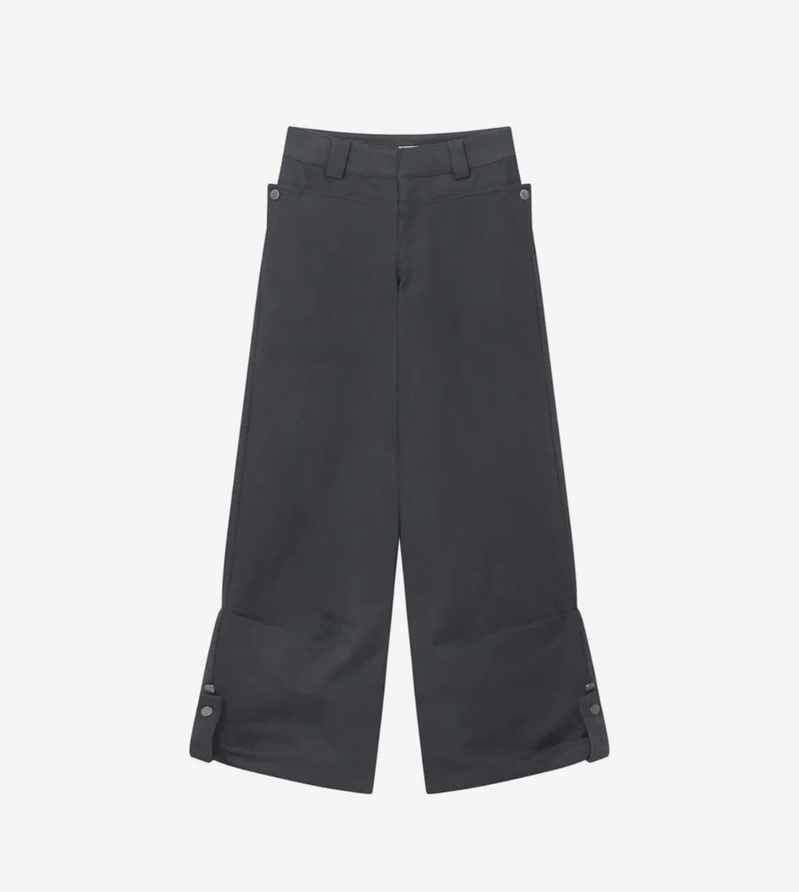 미세키서울 Flap layered wide pants charcoal 상품이미지2