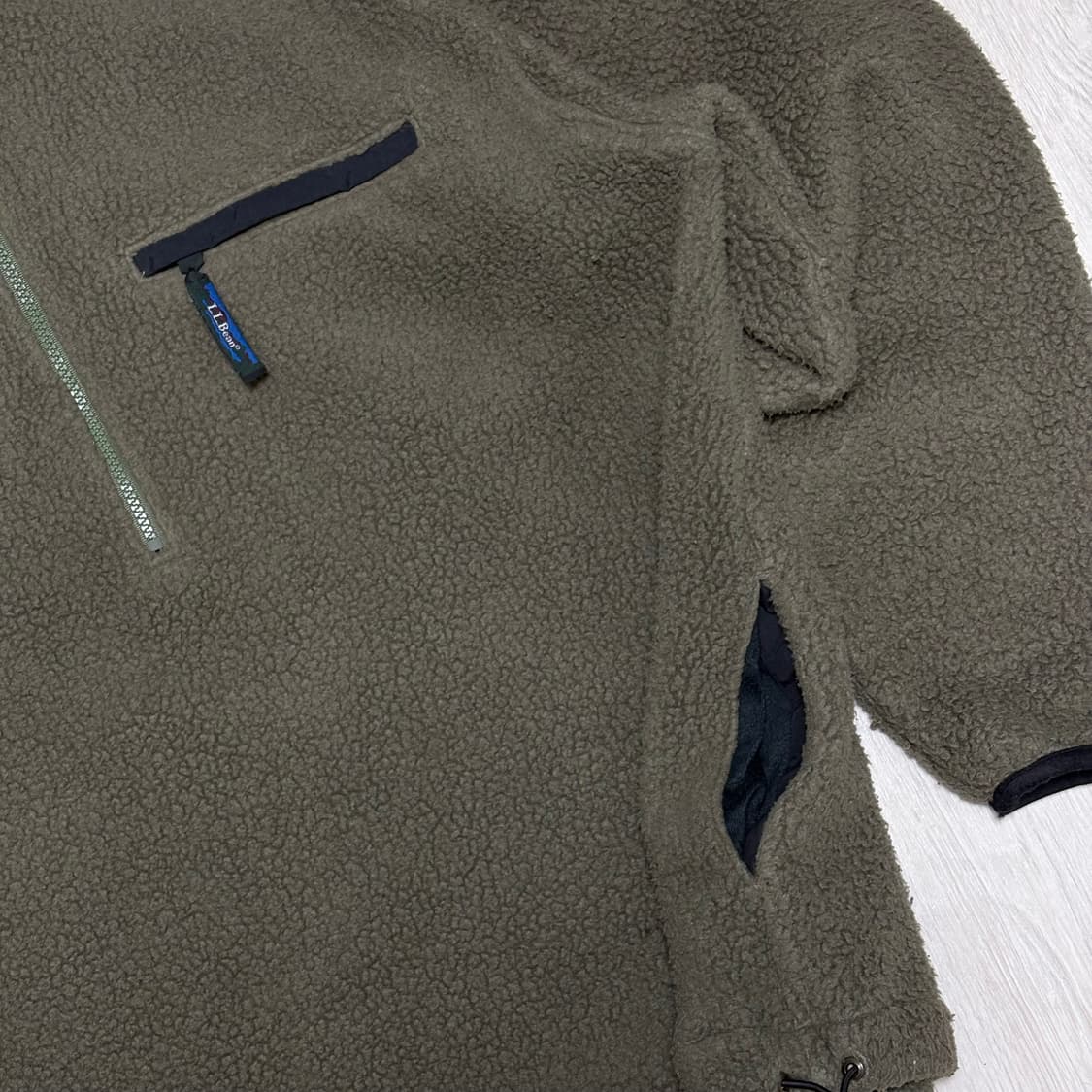 80s 엘엘빈 딥파일 카키 상품이미지4