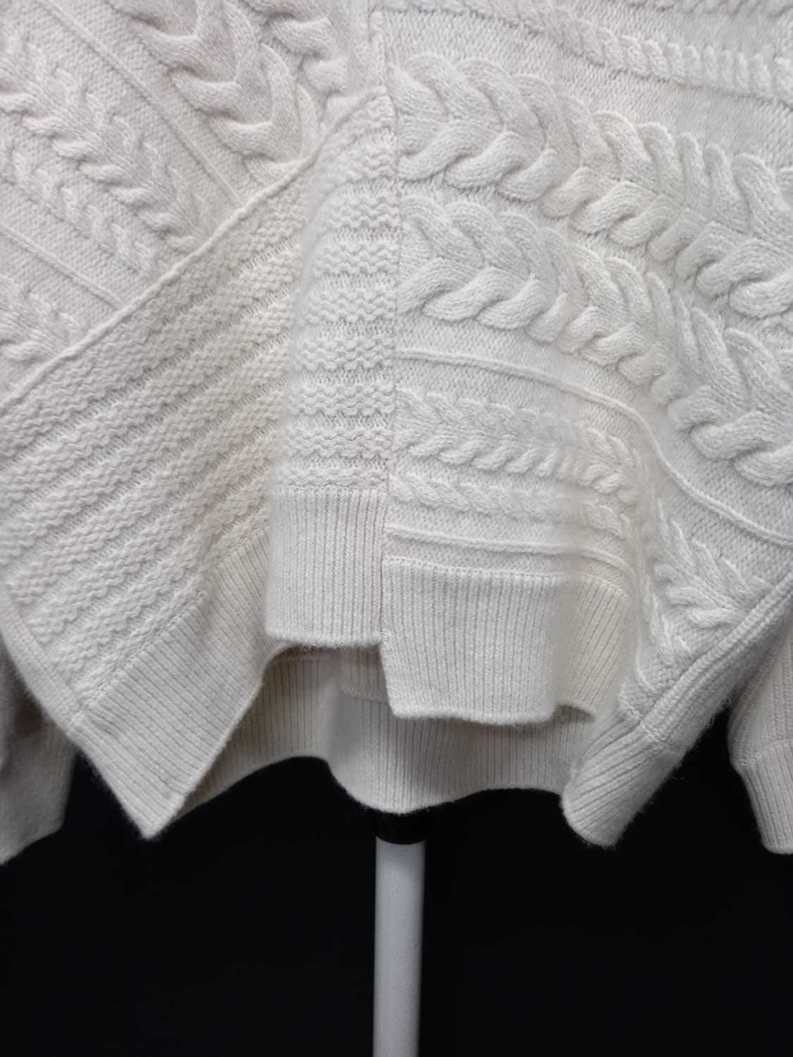 시스템 춘추동 아이보리 모 니트 풀오버 F 33-77 상품이미지8