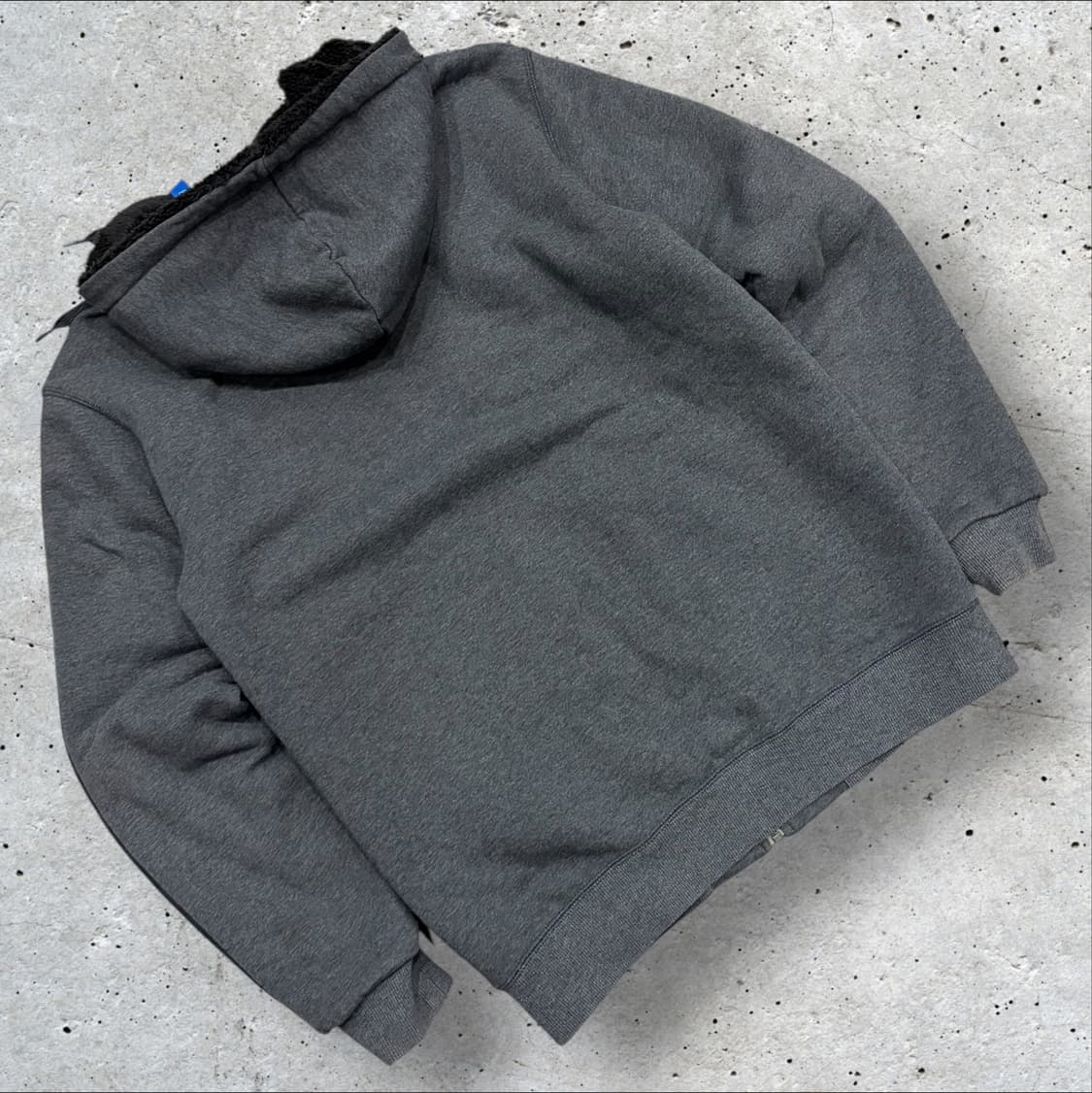 [100] 13s 아디다스 오리지널 기모 후드집업 그레이 C185 상품이미지2