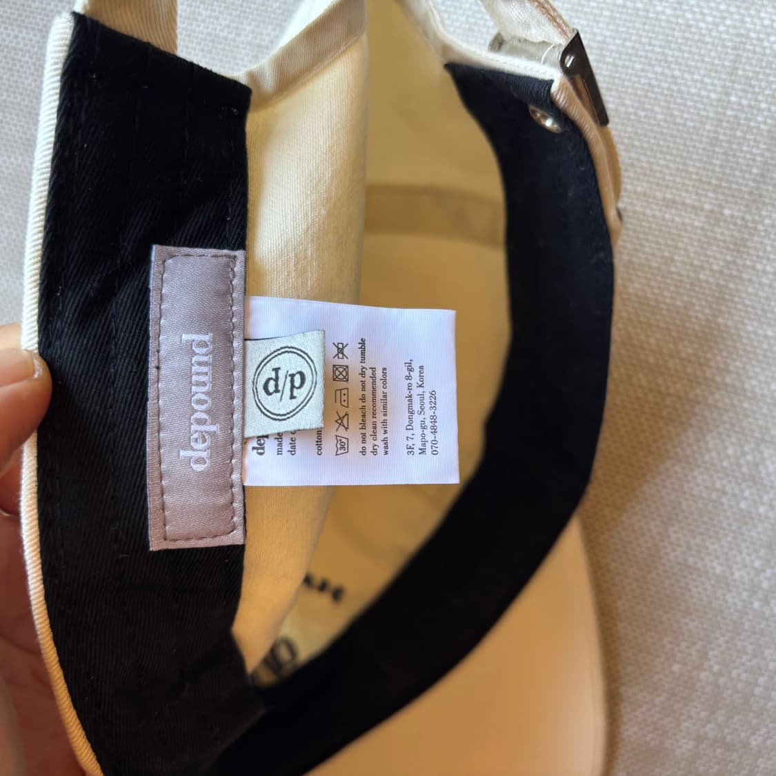 드파운드 샵 앤 카페 볼캡 아이보리 상품이미지10